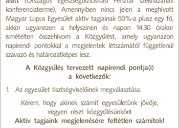 Meghívó közgyűlésünkre