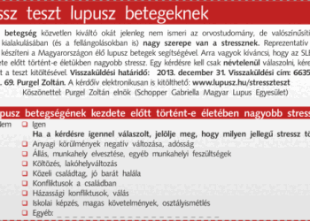 Stressz teszt lupusz betegeknek