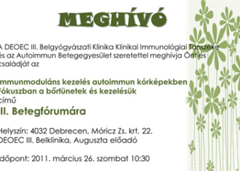 Meghívó Debrecenbe