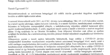 Levél Dr. Maruzsa Zoltán államtitkár Úrnak